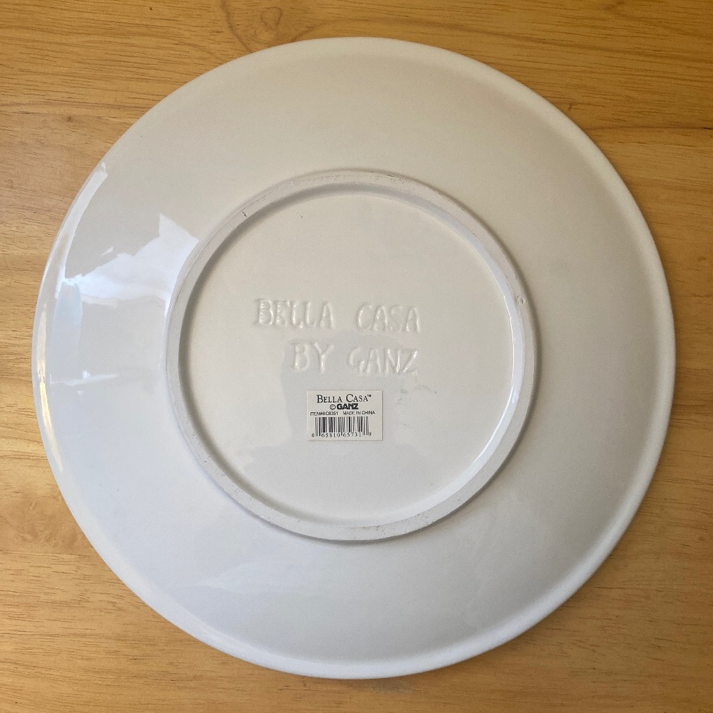 Bella Casa by Ganz Plate (baby blue) - Picture 5 of 5